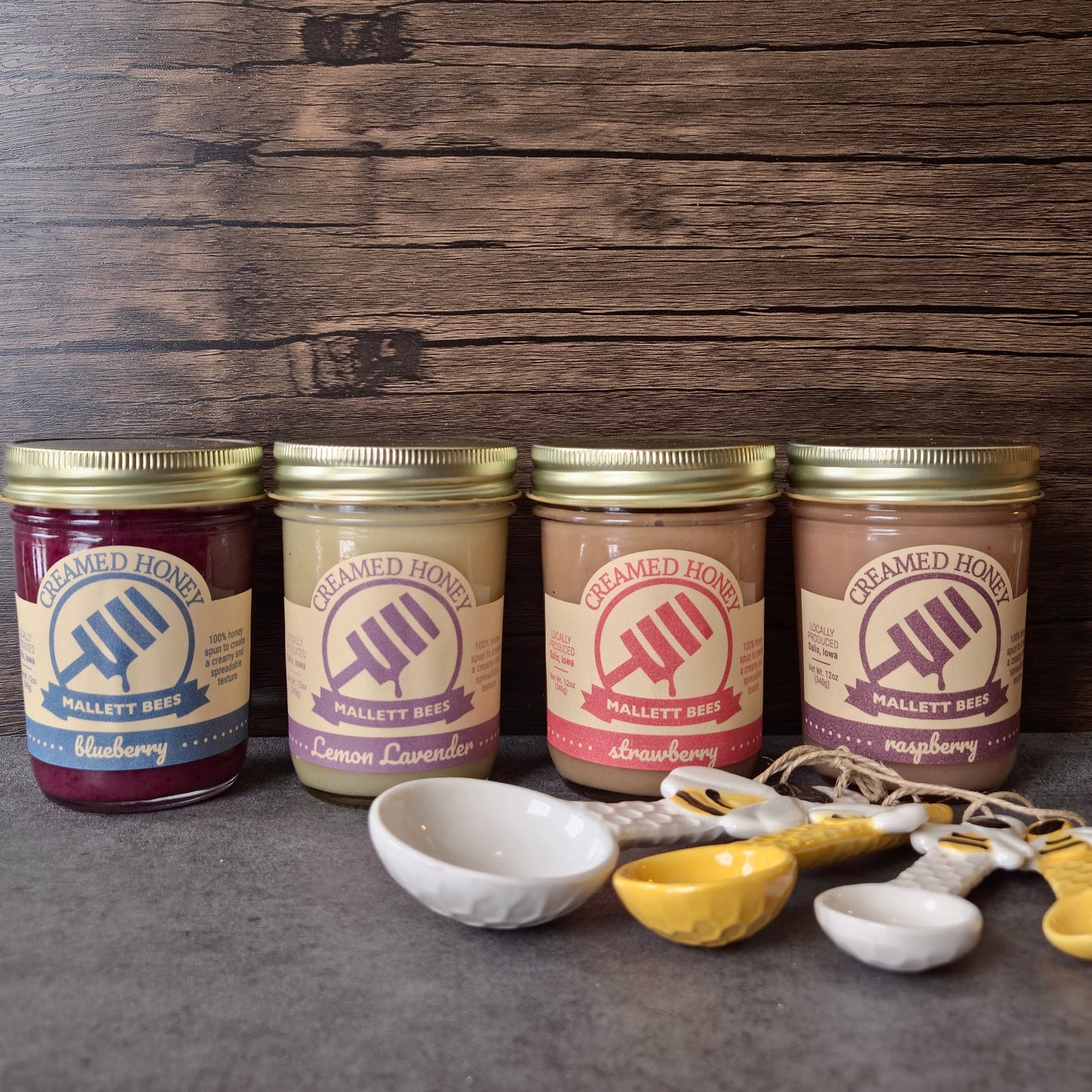 Naturally Flavored Raw Creamed Honey 12oz