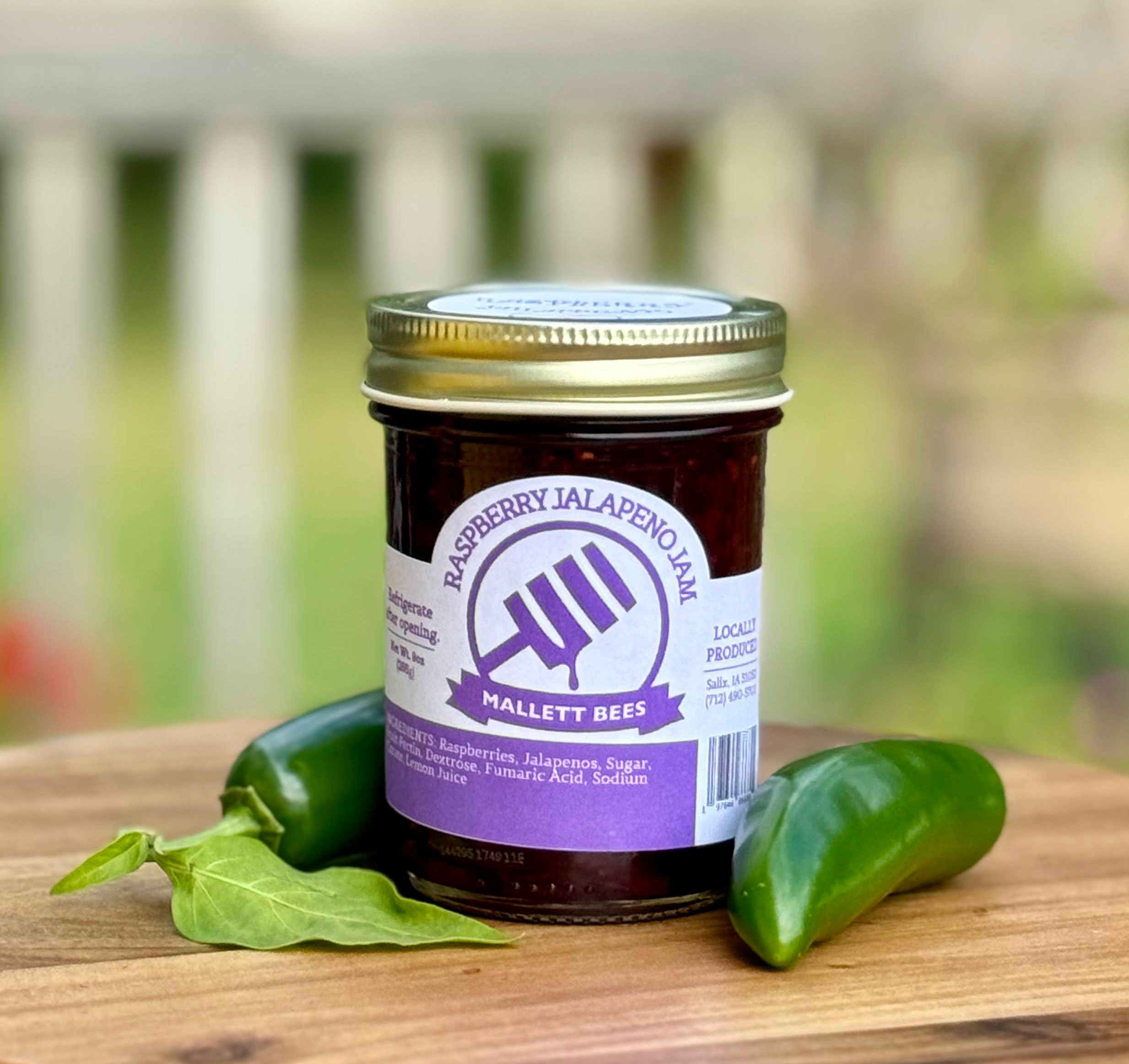 Raspberry Jalapeno Jam - 9oz – Mallett Bees