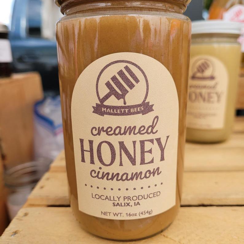 Raw Cinnamon Creamed Honey 16oz