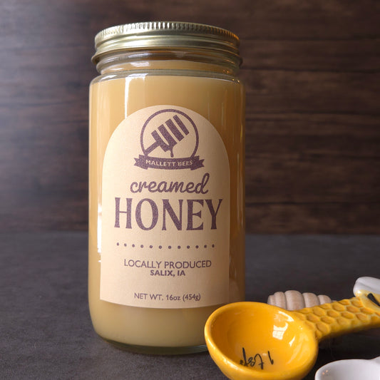 Raw Creamed Honey 16oz