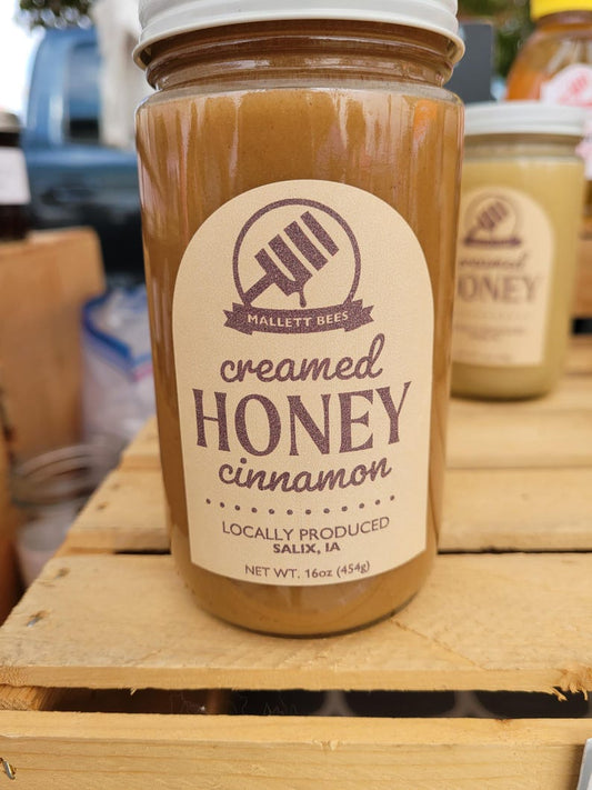 Raw Cinnamon Creamed Honey 16oz